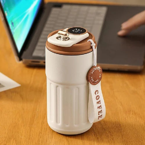 FANCY COFFEE MUG WITH TEMPERATURE DISPLAY